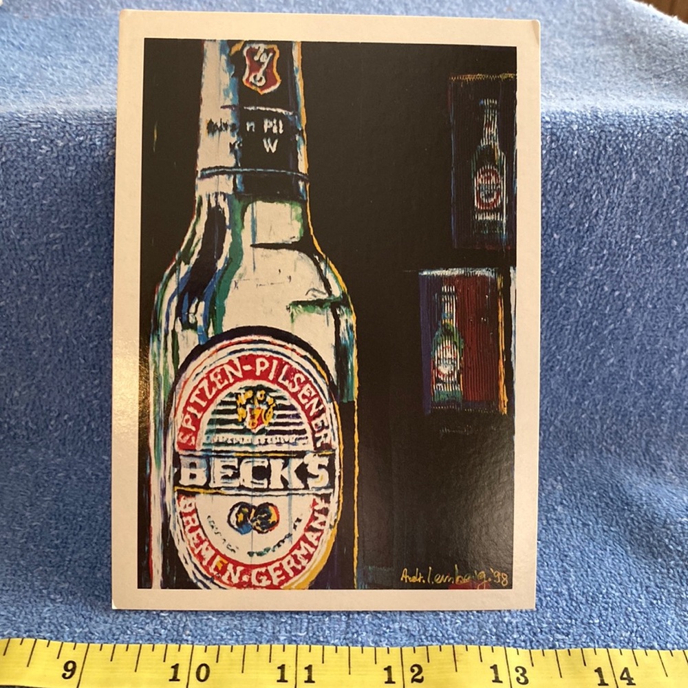 Beck’s Beer Postcard GoCard Ad 1999